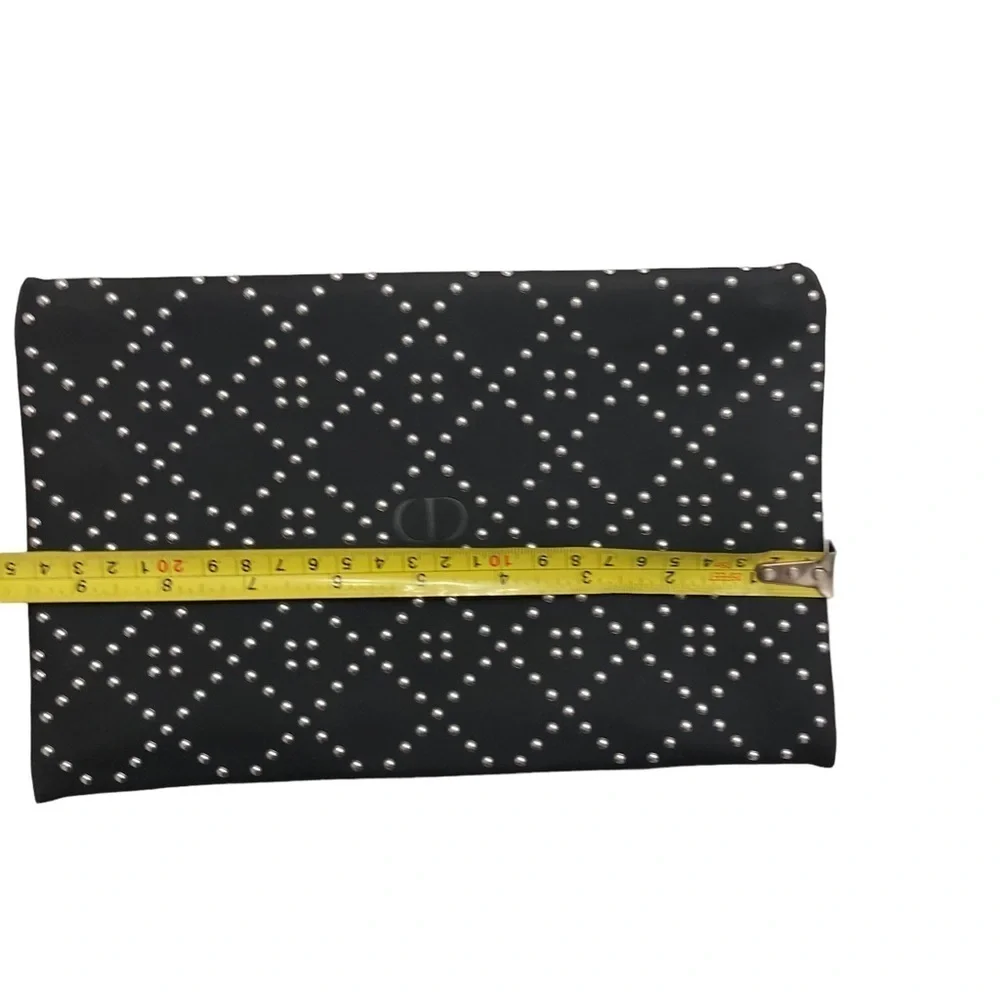 Dior black cosmetic clutch bag